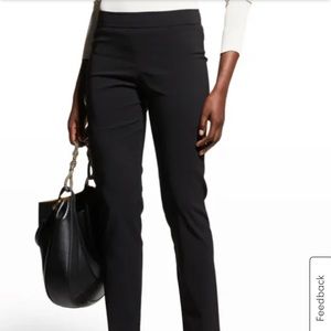 Avenue Montaigne Black Stretch Straight-Leg Pants. Women size 4